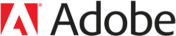 Adobe logo. Adobe logo.